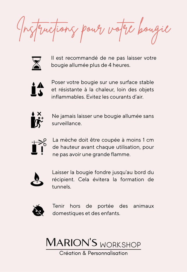 Le Trio de bougies "ROSY"